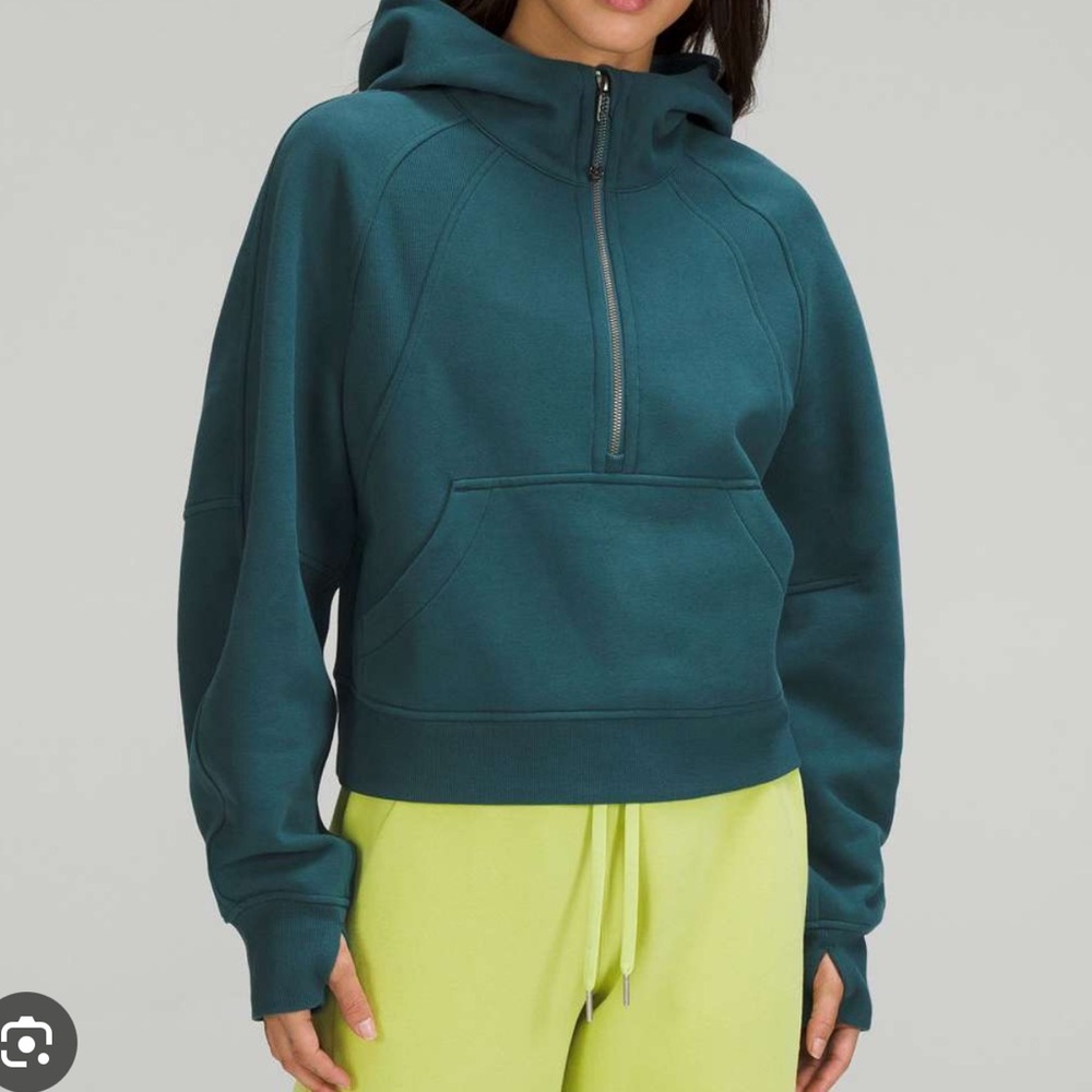 lululemon Scuba Half-Zip - Green Jasper